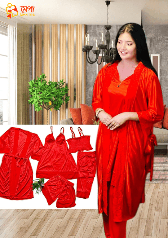 Luxury Nightwear – 5-Piece Nighty Set